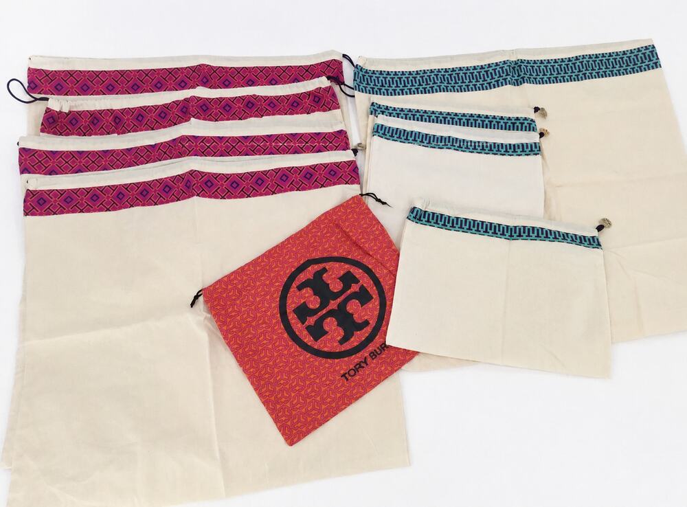 Tory Burch Dust Bag Lot of 9 Authentic Storage Bags